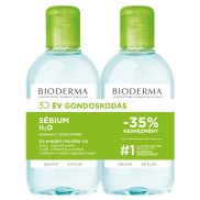 Bioderma Sébium H2O arc- és sminklemosó 2x250ml