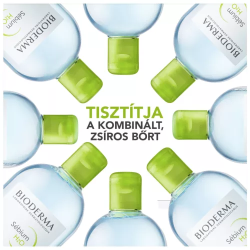 Bioderma Sébium H2O arc- és sminklemosó 2x250ml