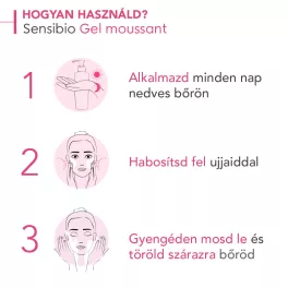 Bioderma Sensibio Moussant habzó gél 200 ml