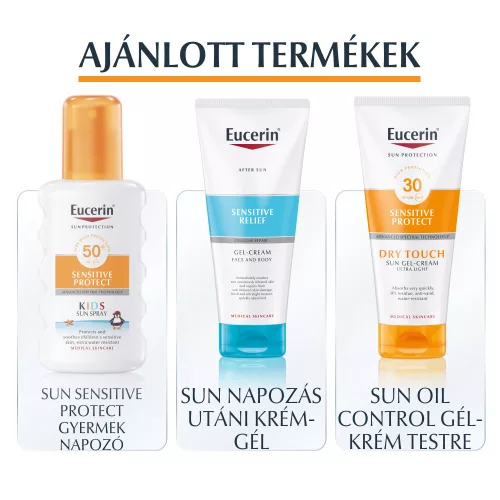 Eucerin Sun SPF50+ színtelen napozó spray 200ml