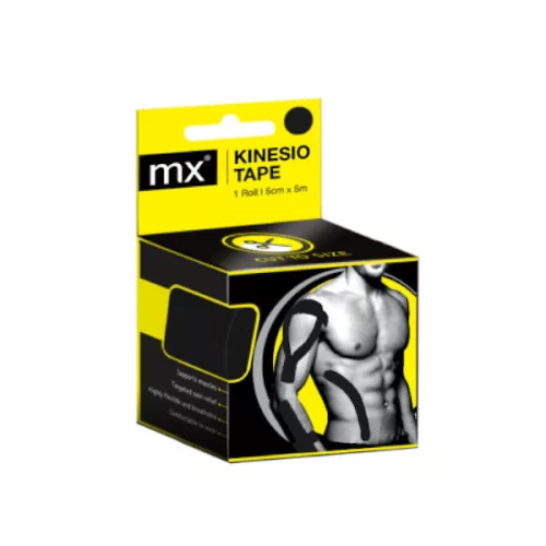 MX kineziológiai tapasz 5m x 5cm fekete 1x