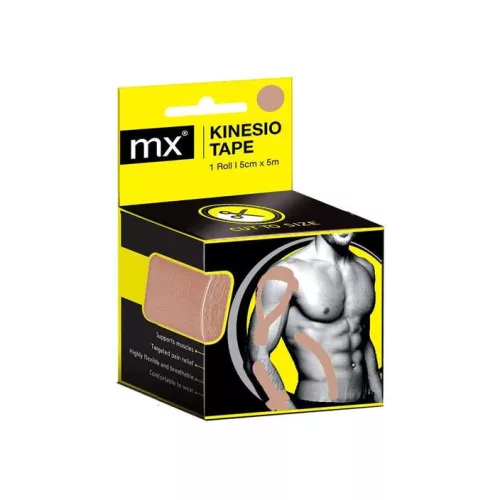 MX kineziológiai tapasz 5m x 5cm bézs 1x