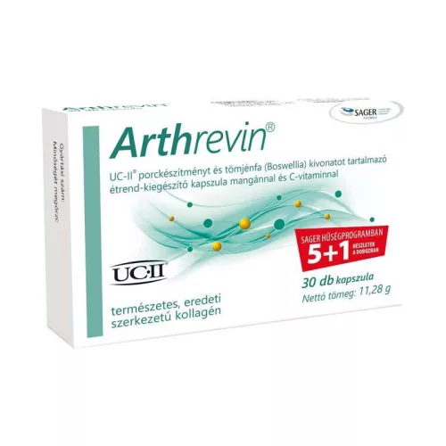 Arthrevin UC II étrend-kiegészítő kapszula 30x