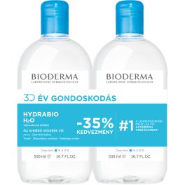 Bioderma Hydrabio H2O arc- és sminklemosó 2x500ml