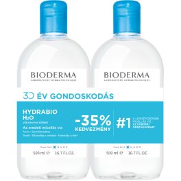 Bioderma Hydrabio H2O arc- és sminklemosó 2x500ml