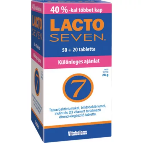 Lactoseven tabletta 70x
