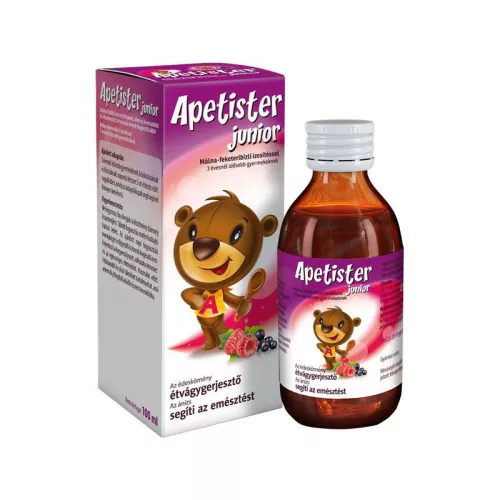 Apetister Junior oldat málna-feketeribizli 100ml