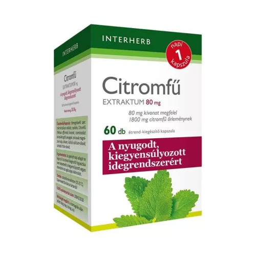 Interherb Napi 1 citromfű extraktum kapszula 60x