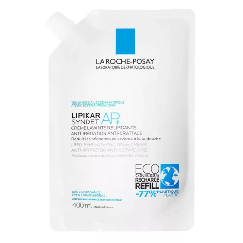 La Roche Posay Lipikar Syndet AP+ krémtusfürdő utántöltő 400ml