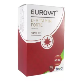 Eurovit D-vitamin 3000 NE Forte tabletta 90x