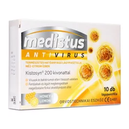 VitaPlus Medistus Antivirus pasztilla méz-citrom ízű 10x