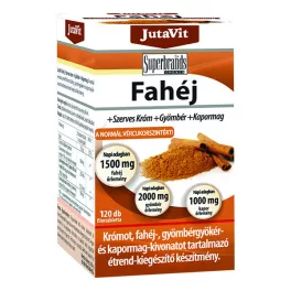   JutaVit Fahéj+Szerves Króm+Gyömbér+Kapormag tabletta 120x