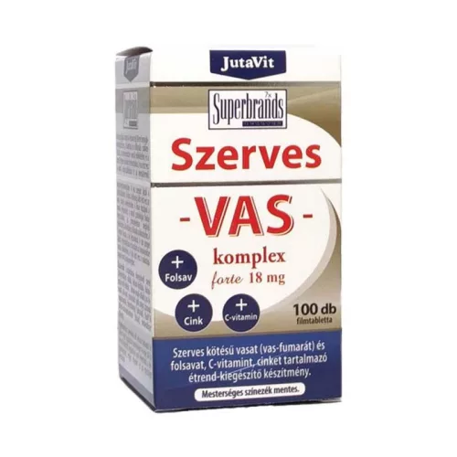 JutaVit Szerves Vas Komplex Forte 18 mg filmtabletta 100x