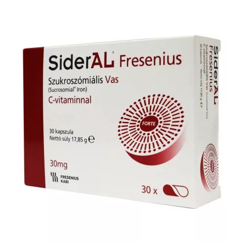 SiderAL Fresenius szukroszómális vas C-vitaminnal kapszula 30x