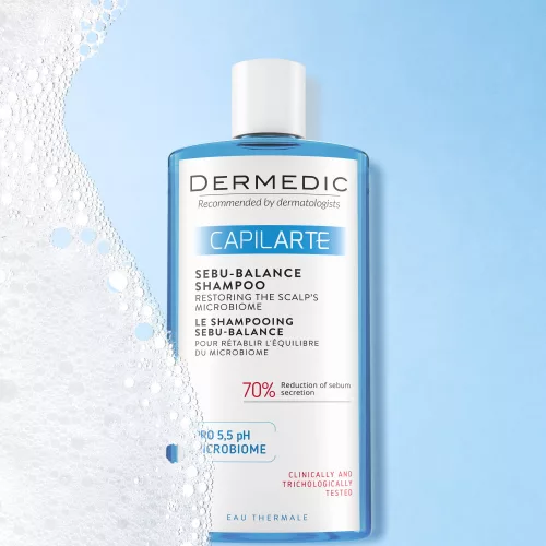 Dermedic Capilarte Sebu-Balance sampon zsíros, szeborrheás fejbőrre 300ml
