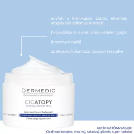   Dermedic Cicatopy Gazdagon tápláló testápoló krém 225ml
