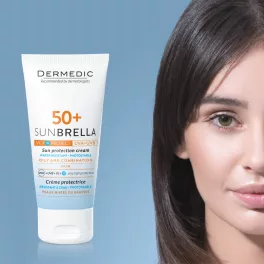   Dermedic Sunbrella Fényvédő arckrém SPF50+ száraz és normál bőrre 50g