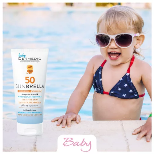 Dermedic Sunbrella Baby Napfényvédő arckrém gyermekeknek SPF50 50g