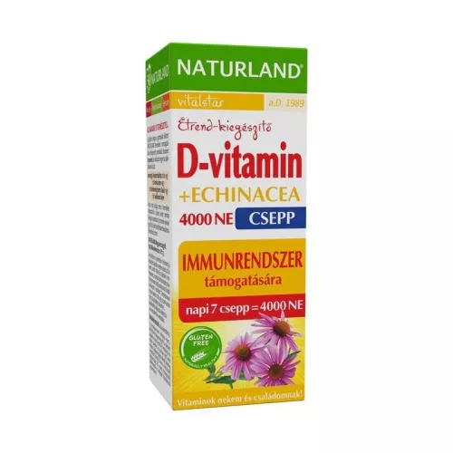 Naturland D-vitamin 4000 NE + Echinacea csepp 30ml