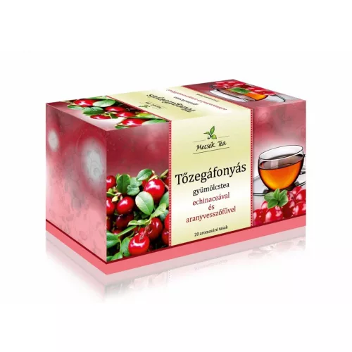 Mecsek gyümölcstea tőzegáfonya +echinacea +aranyvessző tea filteres 20x