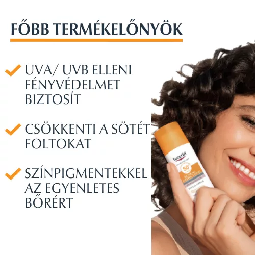 Eucerin Sun Pigment Control színezett napozókrém arcra light SPF50+ 50ml