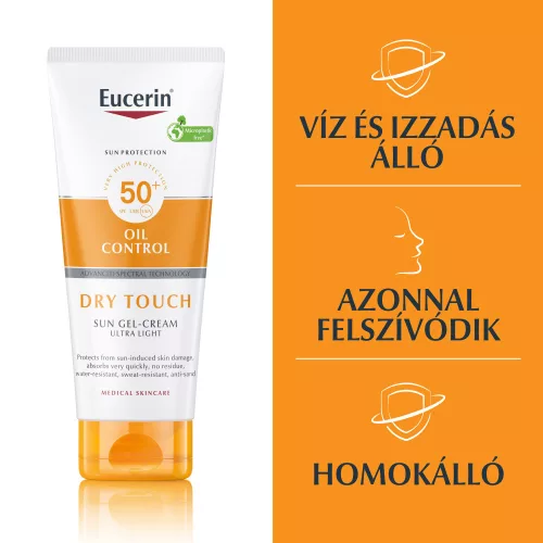Eucerin Sun Oil Control Dry Touch Napozó krém testre SPF50+ 200ml