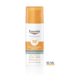   Eucerin Sun Oil Control színezett napozó krém-gél arcra light FF50+ 50ml