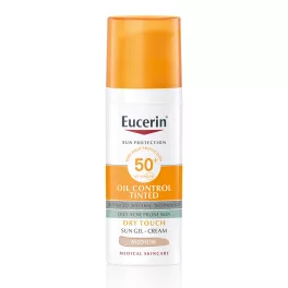   Eucerin Sun Oil Control színezett napozó krém-gél arcra medium SPF50+  50ml