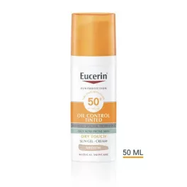   Eucerin Sun Oil Control színezett napozó krém-gél arcra medium SPF50+  50ml