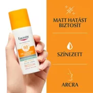   Eucerin Sun Oil Control színezett napozó krém-gél arcra medium SPF50+  50ml