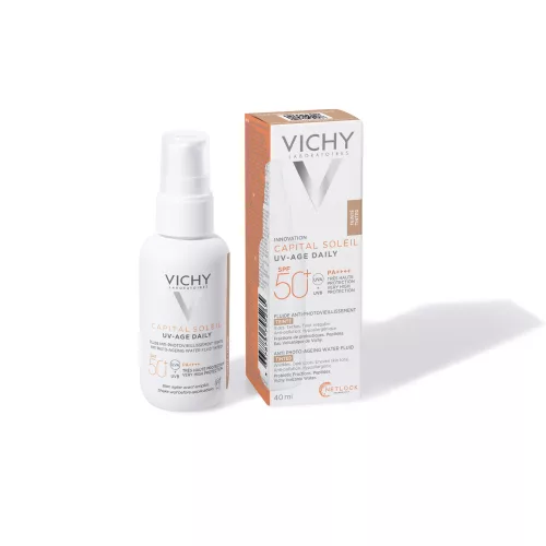 VICHY Capital Soleil UV-Age Daily fluid SPF50+ színezett 40ml
