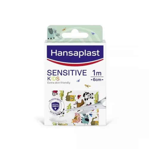 Hansaplast Kids sensitive sebtapasz 1mx6cm 10x