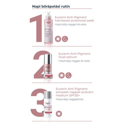 Eucerin Anti-Pigment színezett nappali arckrém medium SPF30 50ml
