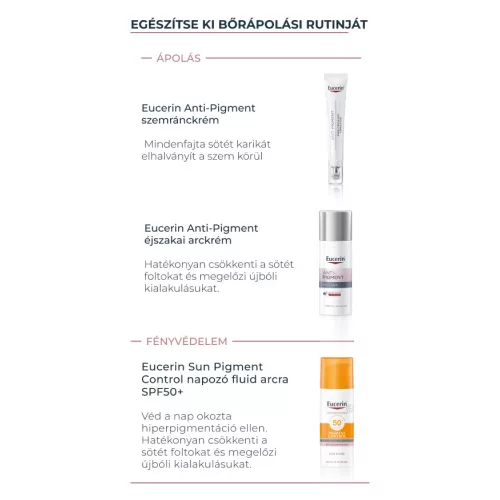 Eucerin Anti-Pigment színezett nappali arckrém light SPF30 50ml