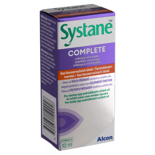 Systane Complete tartósítószer mentes lubrikáló szemcsepp 10ml