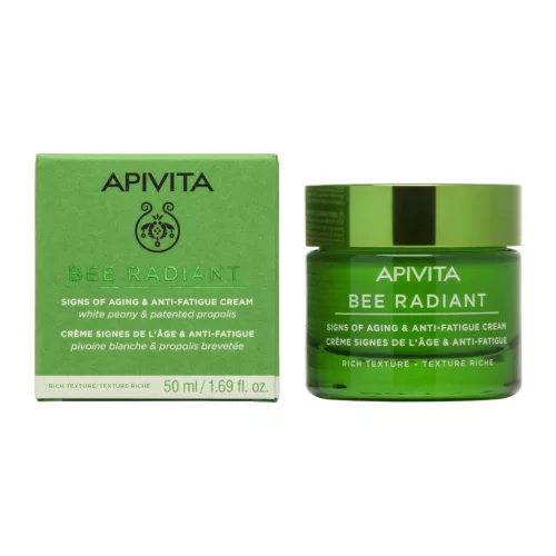 Apivita Bee Radiant Bőröregedés elleni arckrém rich 50ml