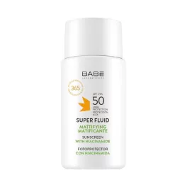 Babé Super fluid mattító fényvédő arckrém SPF50 50ml