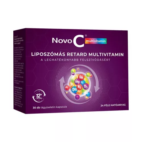 Novo C Multivitamin liposzómás retard multivitamin kapszula 30x