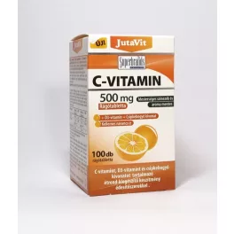   JutaVit C-vitamin 500mg + D3-vitamin 2000NE + csipkebogyó kivonat rágótabletta narancs ízű 100x