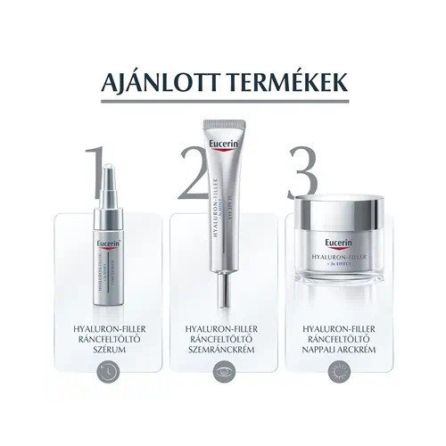 Eucerin Hyaluron-Filler Ráncfeltöltő éjszakai arckrém öko-utántöltő 50ml