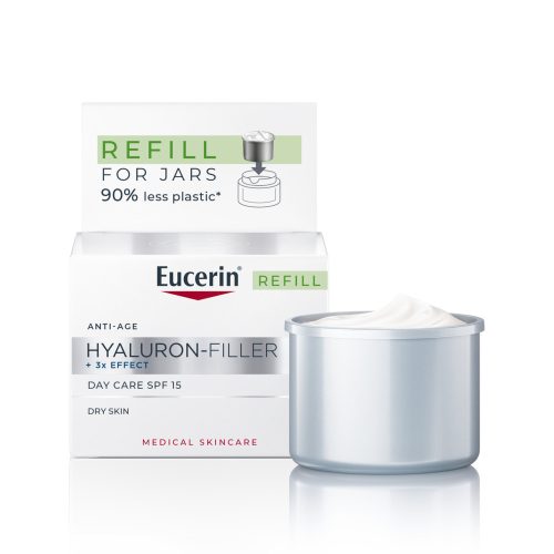 Eucerin Hyaluron-Filler Ráncfeltöltő nappali arckrém öko-utántöltő 50ml