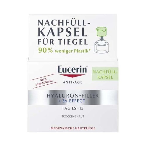 Eucerin Hyaluron-Filler Ráncfeltöltő nappali arckrém öko-utántöltő 50ml