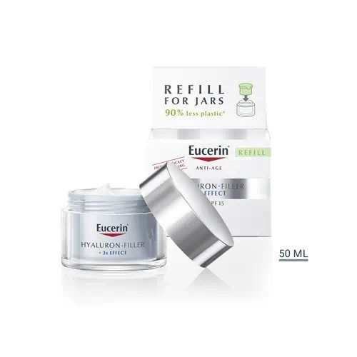 Eucerin Hyaluron-Filler Ráncfeltöltő nappali arckrém öko-utántöltő 50ml
