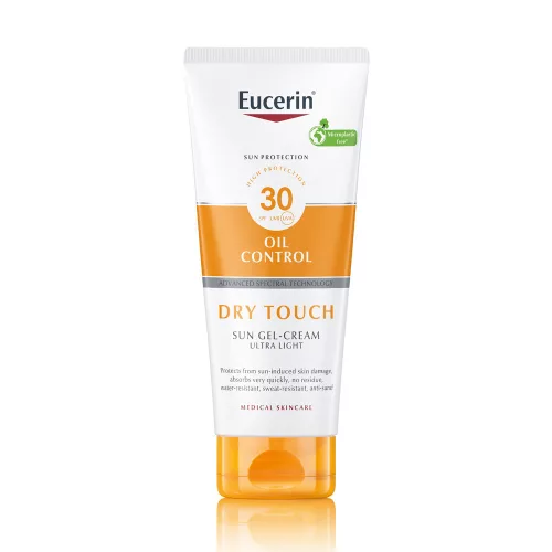 Eucerin Sun Oil Control Dry Touch napozó krém-gél testre SPF30 200ml