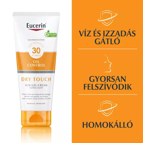 Eucerin Sun Oil Control Dry Touch napozó krém-gél testre SPF30 200ml