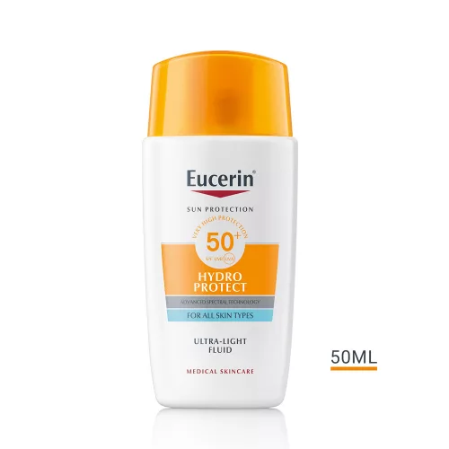 Eucerin Sun Hydro Protect ultra-könnyű napozó fluid arcra SPF 50+ 50ml