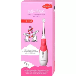 Bob & Bobek fogkefe szónikus, piros 0-5 éves korig 1x