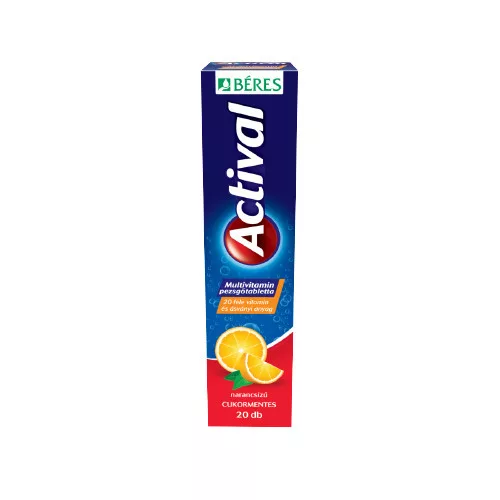 Béres Actival Multivitamin pezsgőtabletta narancs 20x