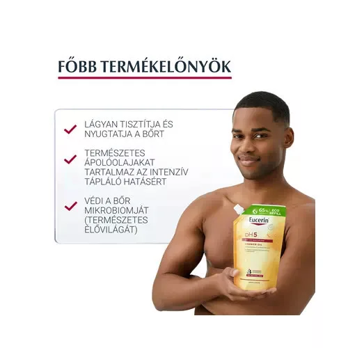 Eucerin pH5 Olajtusfürdő 400ml öko-utántöltő 400ml