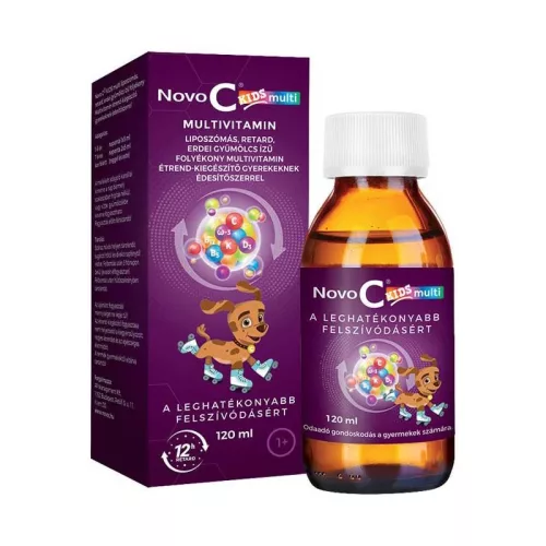 Novo C Kids Multivitamin liposzómás folyadék erdei gyümölcs ízű 120ml